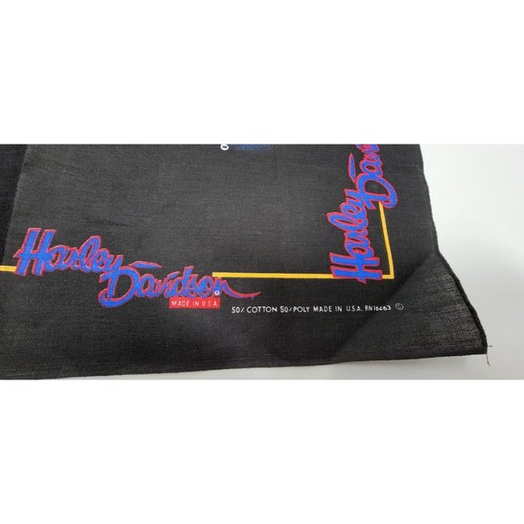 Harley Davidson Bandana The Eagle Soars Alone Vintage with tags - Picture 4 of 8
